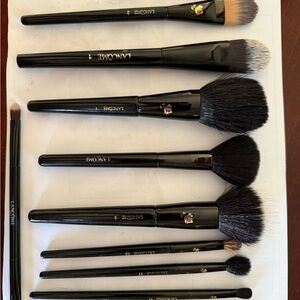 Lancome Black Professional Makeup Brushes and Tools Set